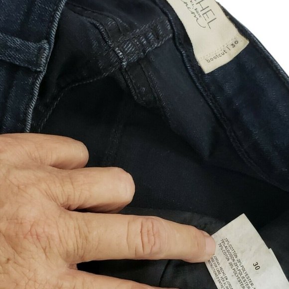 RACHEL Rachel Roy Women's Robyn Mid Rise BootCut Jeans Dark Wash 30X30 - Picture 4 of 8